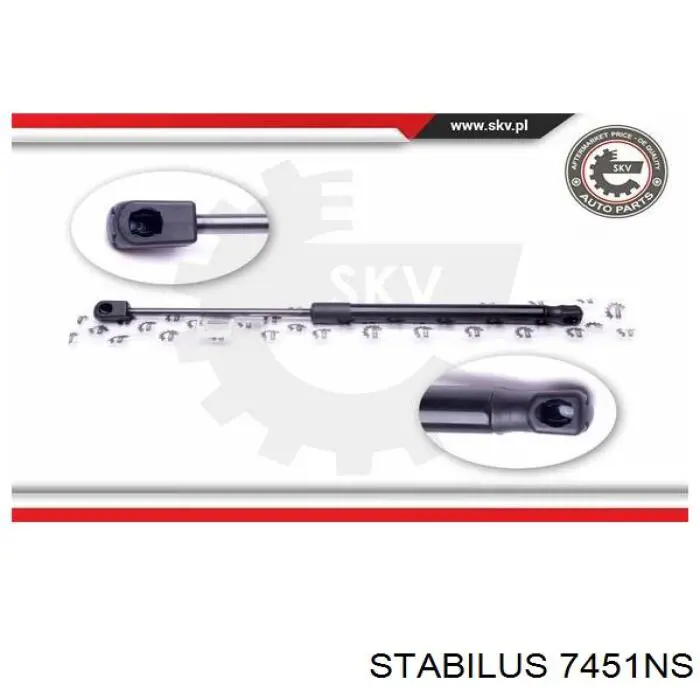 Амортизатор капота газовий Stabilus 7451NS ціна, від 11.98 USD