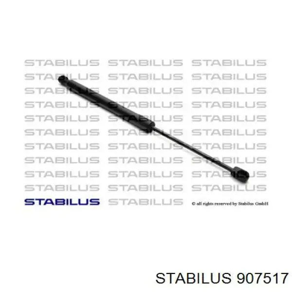 907517 Stabilus Амортизатор кришки багажника / двері 3/5-ї задньої