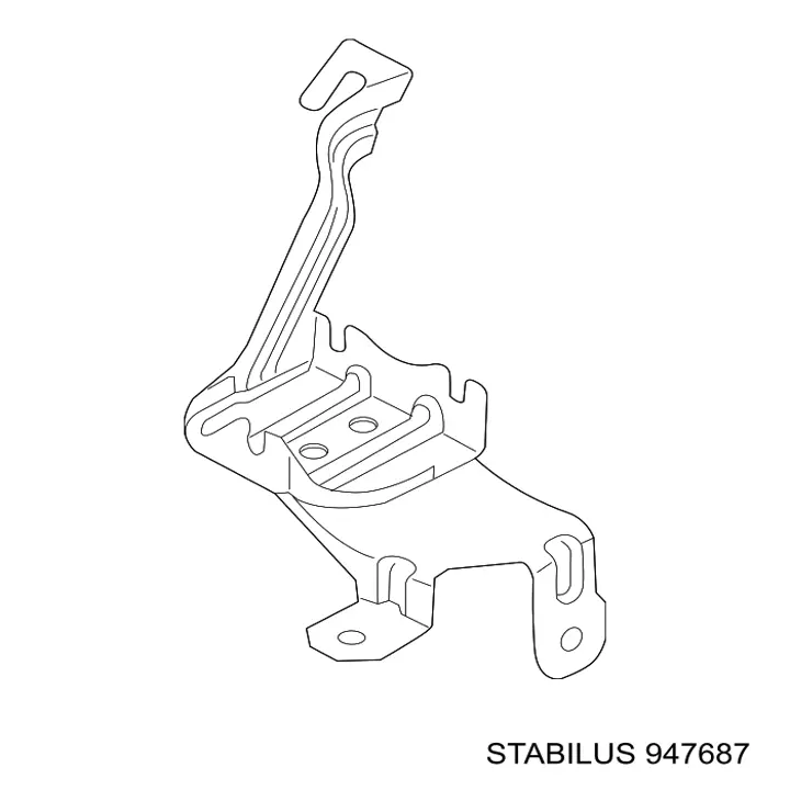 Амортизатор натягувача приводного ременя 947687 Stabilus