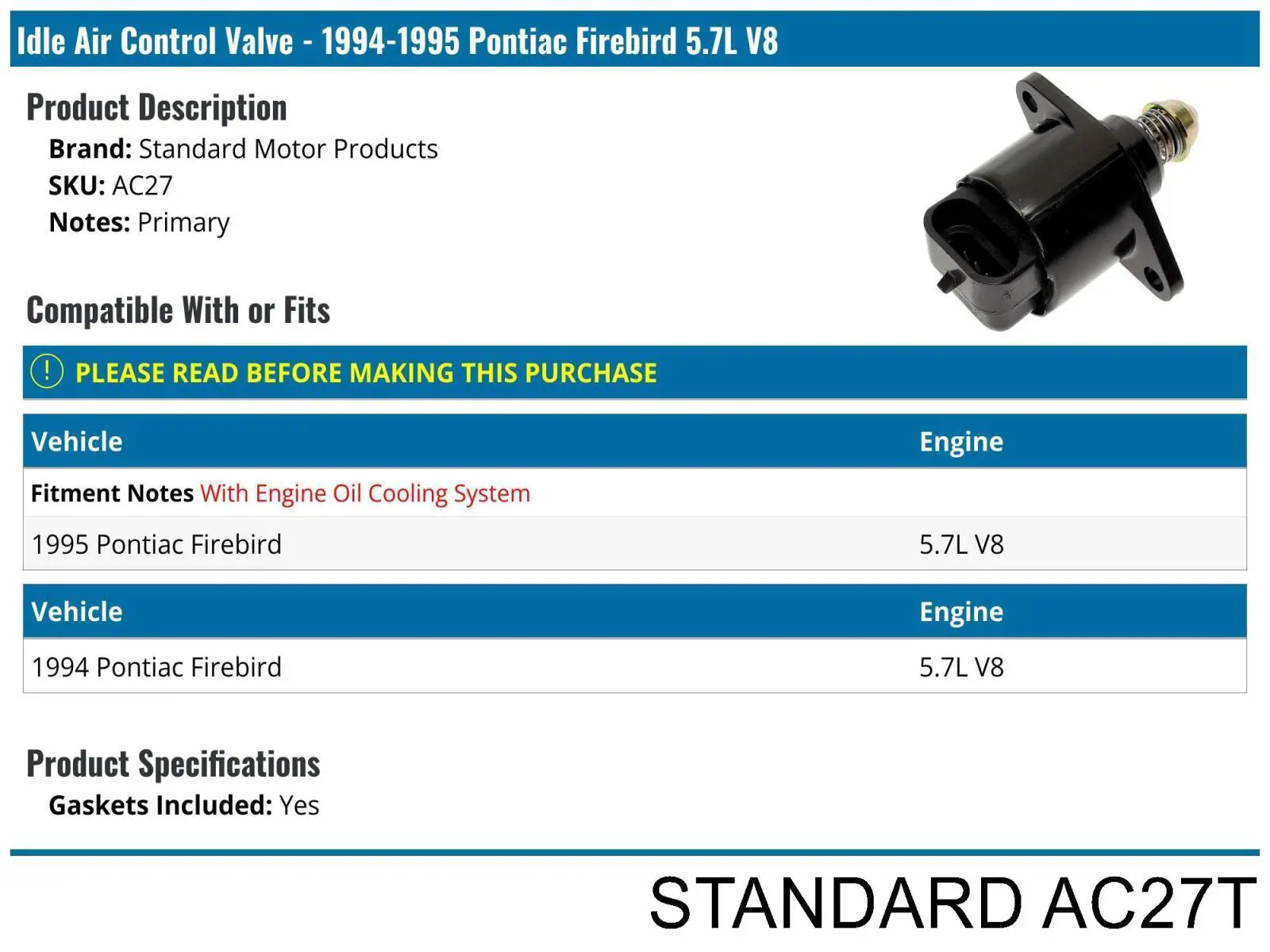  AC27T Standard