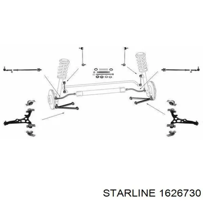 Купити 1626730 Starline Тяга рульова поздовжня