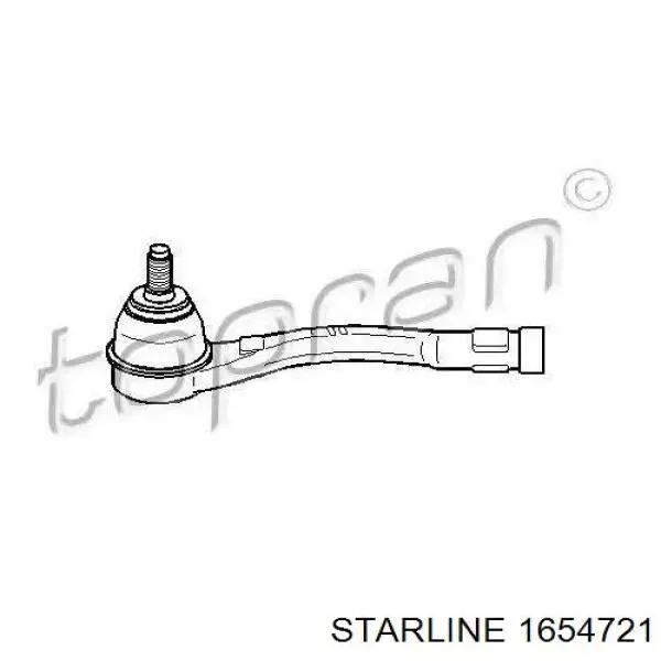Накінечник рульової тяги, зовнішній Starline 1654721