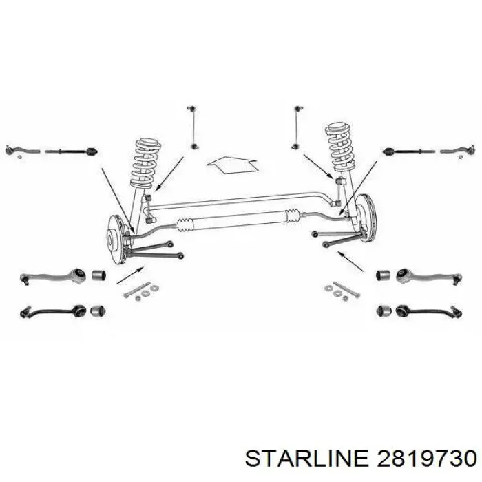 Купити 2819730 Starline Тяга рульова поздовжня