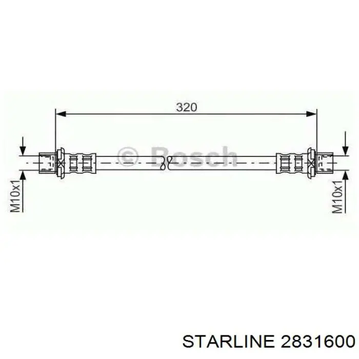 ШРУС зовнішній передній 2831600 Starline