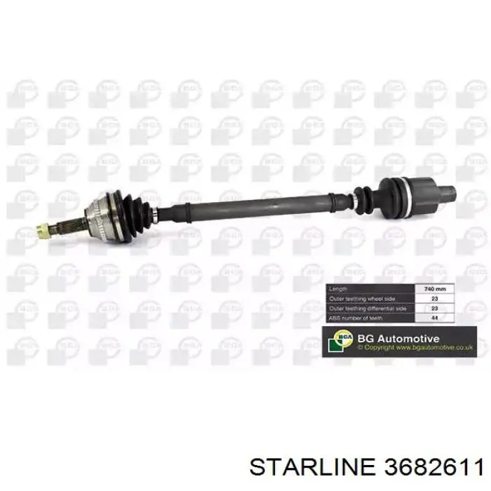 Купити 3682611 Starline Ліва піввісь
