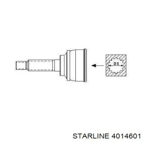 4014601 Starline шрус зовнішній передній