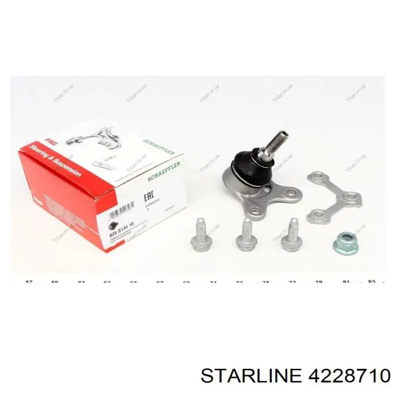 Кульова опора, нижня, права 4228710 Starline