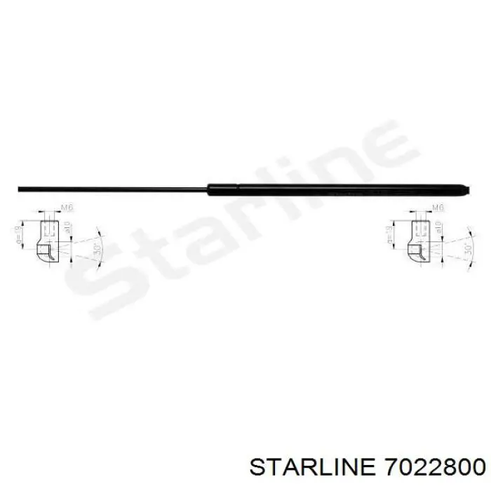 Купити 7022800 Starline Амортизатор двері багажника