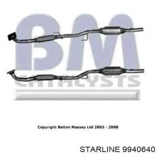 Глушник, передня частина 9940640 Starline