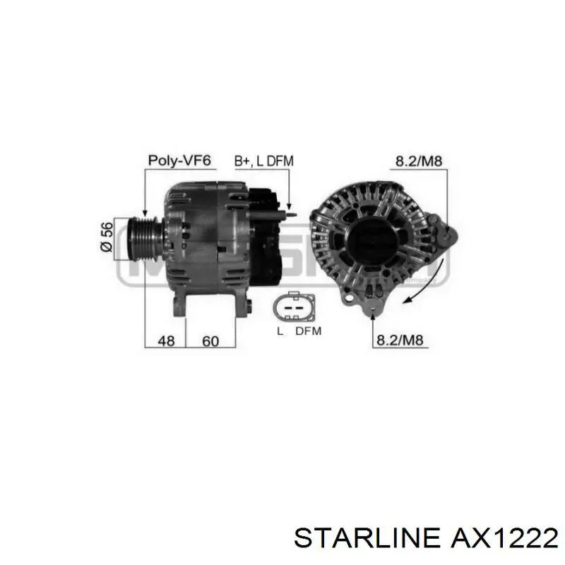 AX1222 Starline Авто генератор