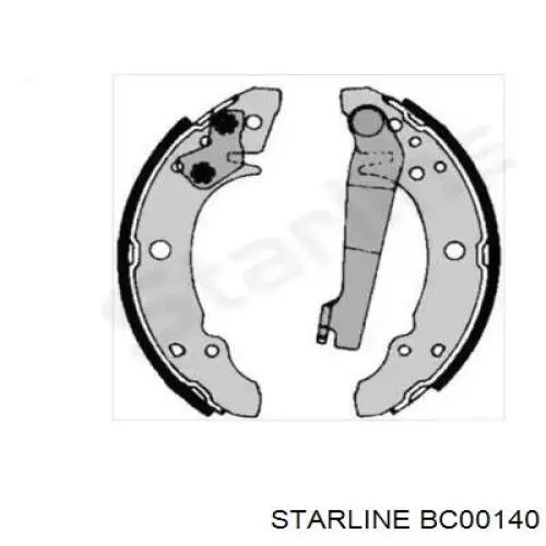 BC00140 Starline колодки гальмові задні, барабанні