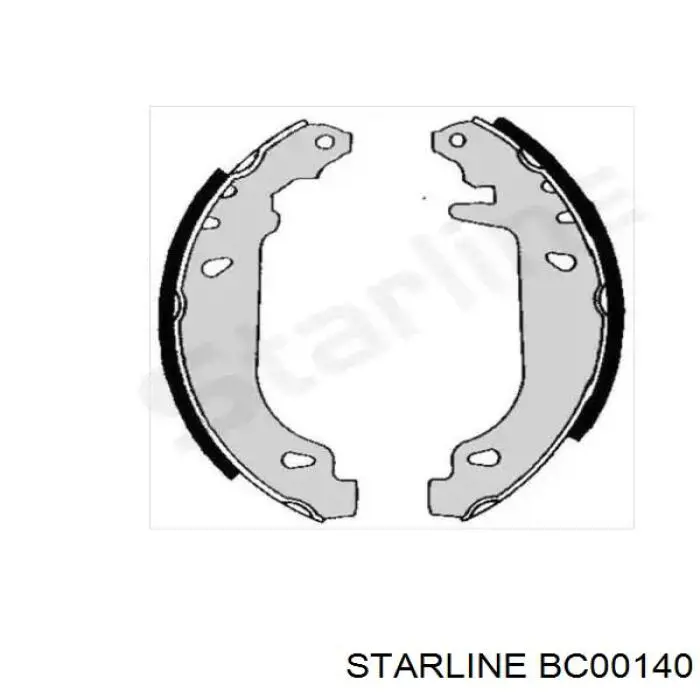 Купити BC00140 Starline Колодки гальмові задні, барабанні