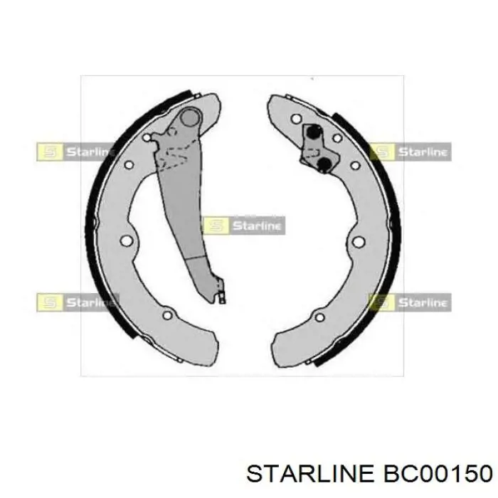 Купити BC00150 Starline Колодки гальмові задні, барабанні