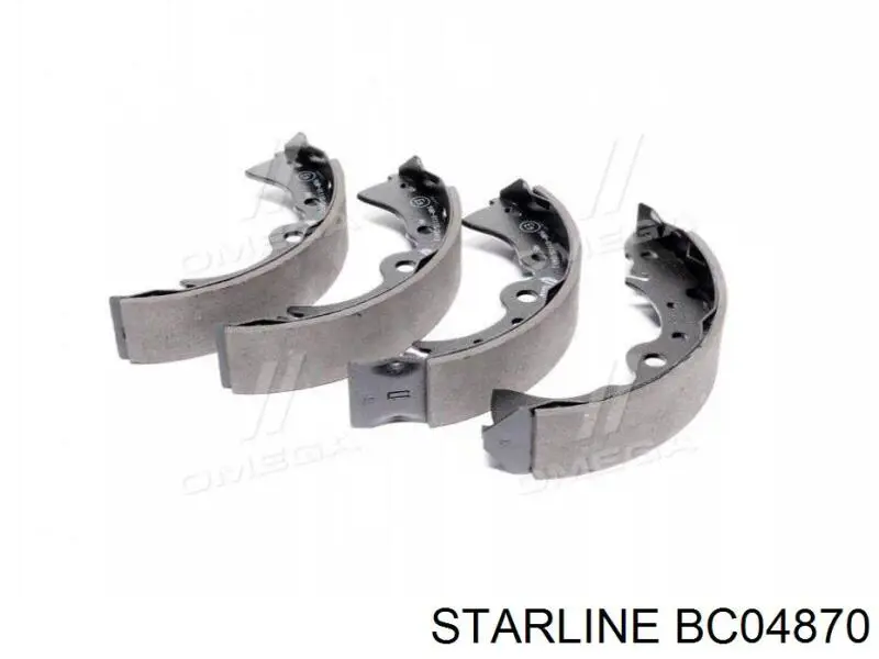 BC04870 Starline Колодки гальмівні задні, барабанні