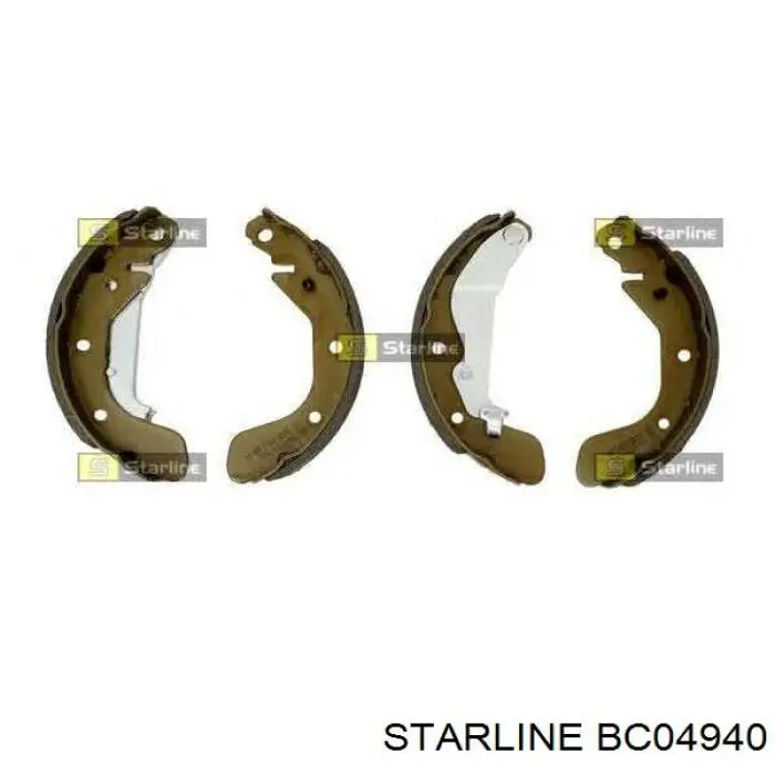 Колодки гальмові задні, барабанні Starline BC04940 ціна, від 15.62 USD