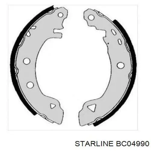 Колодки гальмові задні, барабанні BC04990 Starline