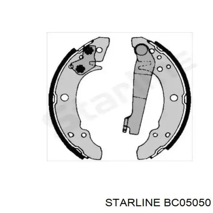 BC05050 Starline колодки гальмові задні, барабанні