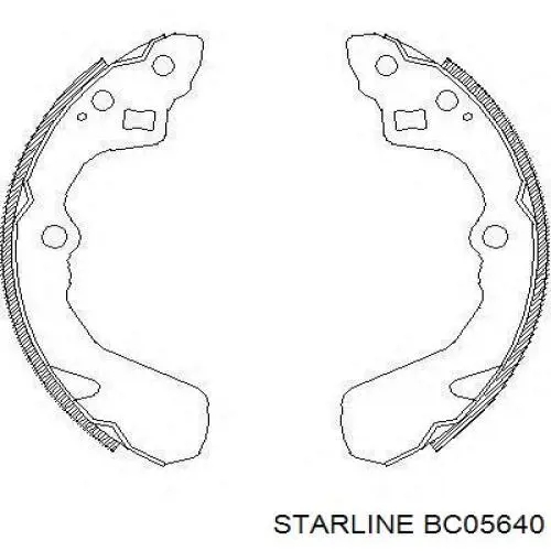 Колодки гальмові задні, барабанні BC05640 Starline