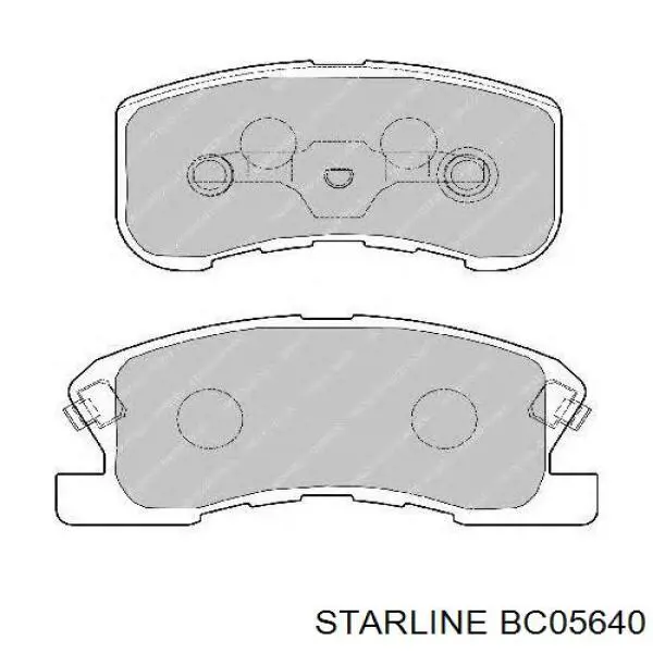 BC05640 Starline Колодки гальмівні задні, барабанні