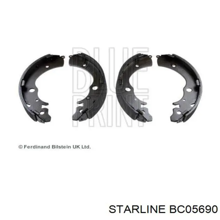 BC05690 Starline колодки гальмівні передні, дискові
