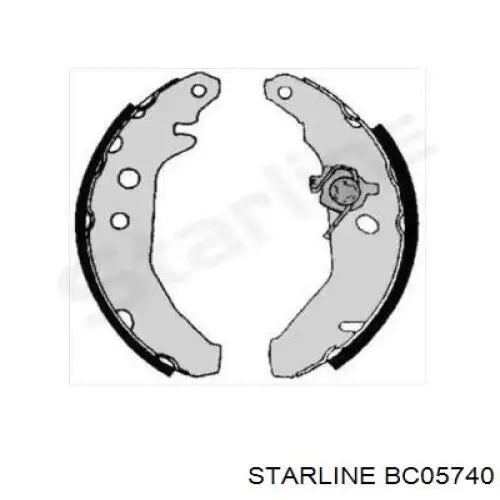 Колодки гальмові задні, барабанні Starline BC05740 ціна, від 13.65 USD