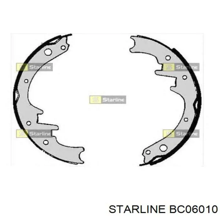 Колодки гальмові задні, барабанні Starline BC06010 ціна, від 37.85 USD