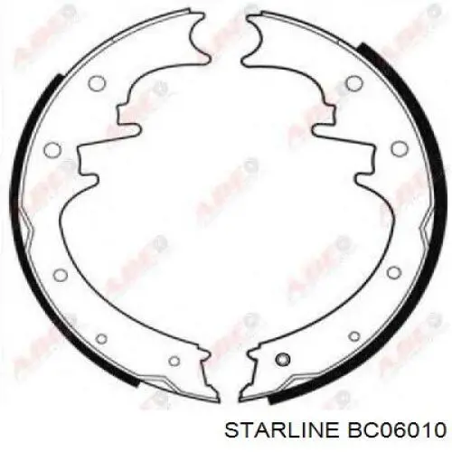 BC06010 Starline Колодки гальмівні задні, барабанні