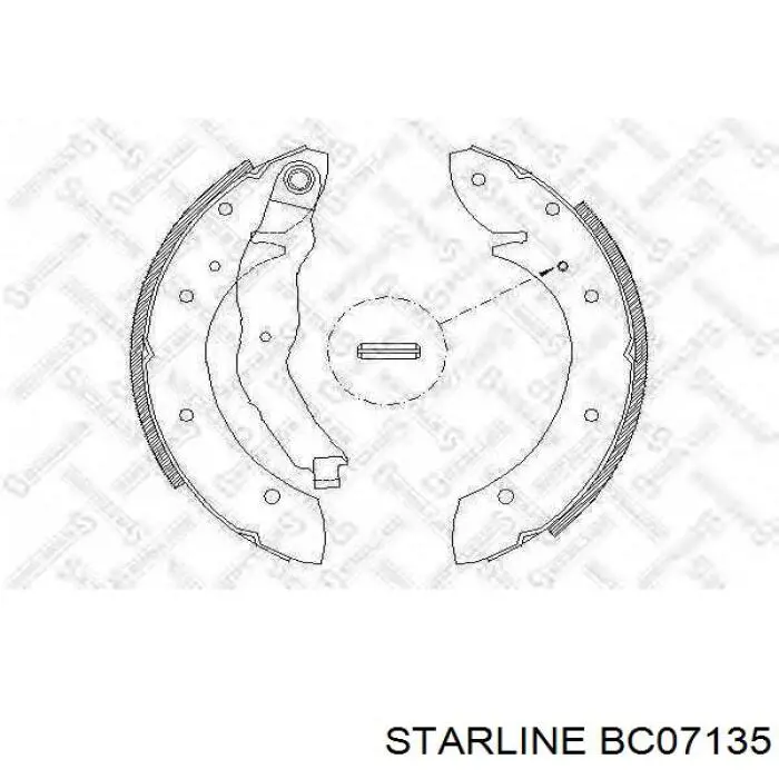Колодки гальмові задні, барабанні Starline BC07135 ціна, від 20.18 USD
