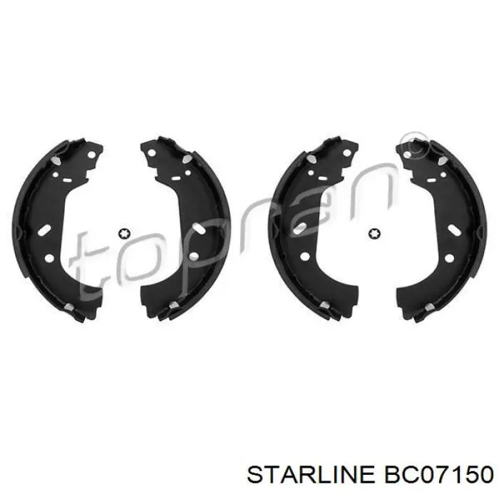 Колодки гальмові задні, барабанні BC07150 Starline