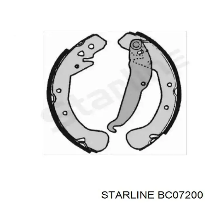 Колодки гальмові задні, барабанні Starline BC07200 ціна, від 22.09 USD
