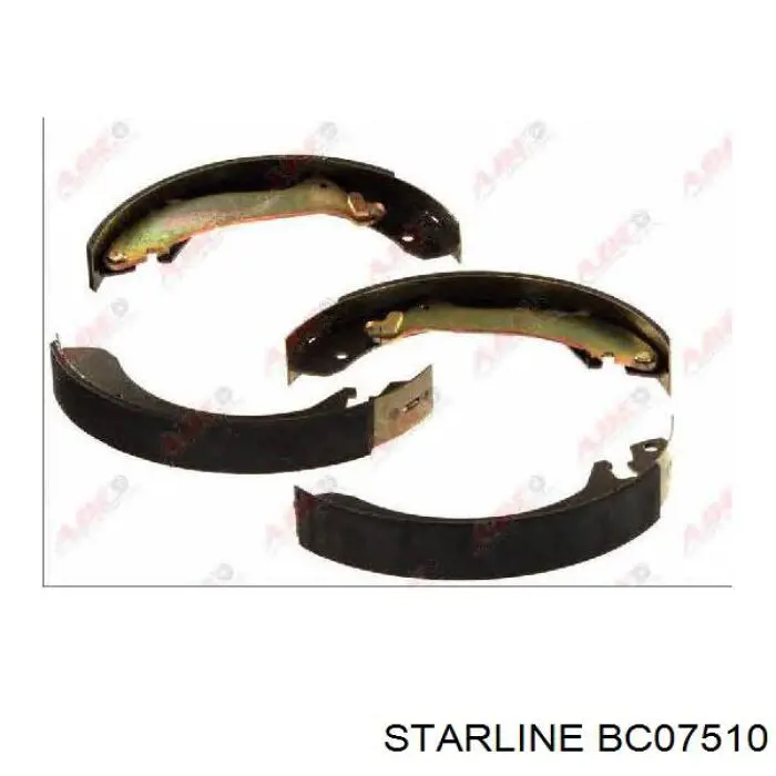 BC07510 Starline Колодки гальмівні задні, барабанні