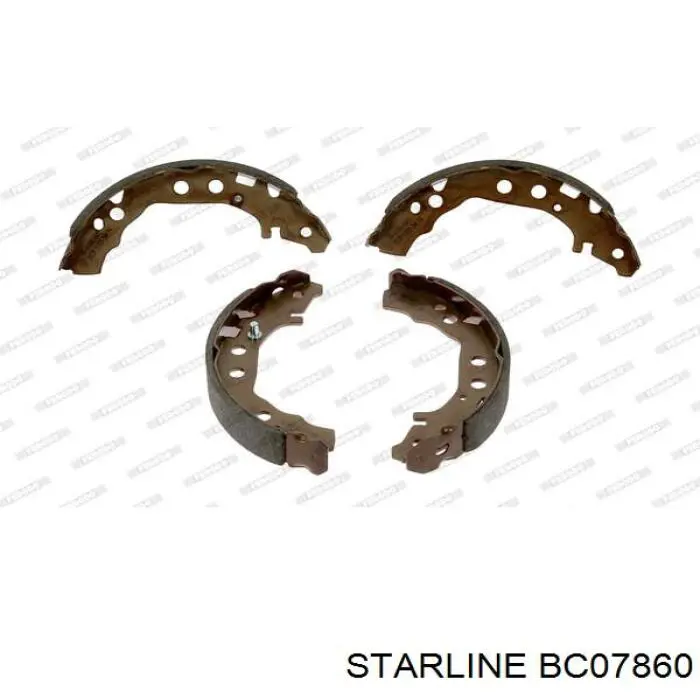 Купити BC07860 Starline Колодки гальмові задні, барабанні