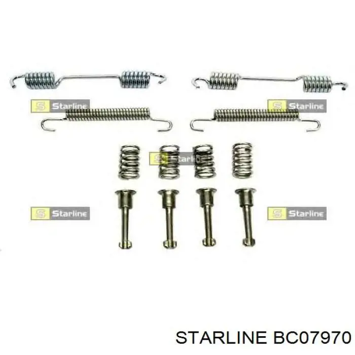 Купити BC07970 Starline Гальмівні колодки гальма стоянки