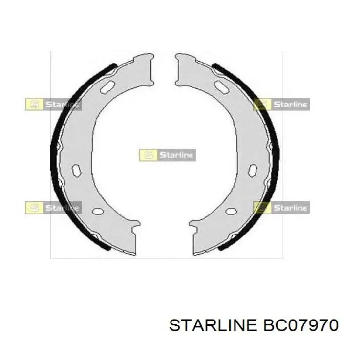 Колодки ручника BC07970 Starline