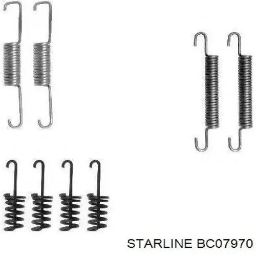 Колодки стоянкового гальма Starline BC07970