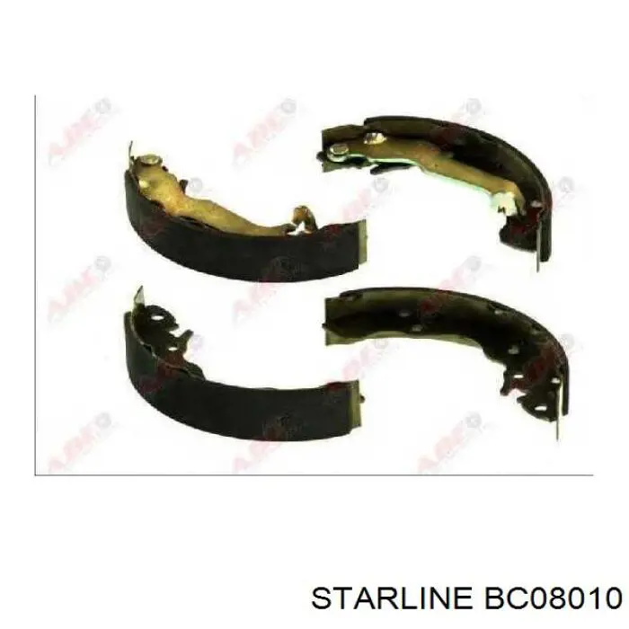 BC08010 Starline колодки гальмові задні, барабанні