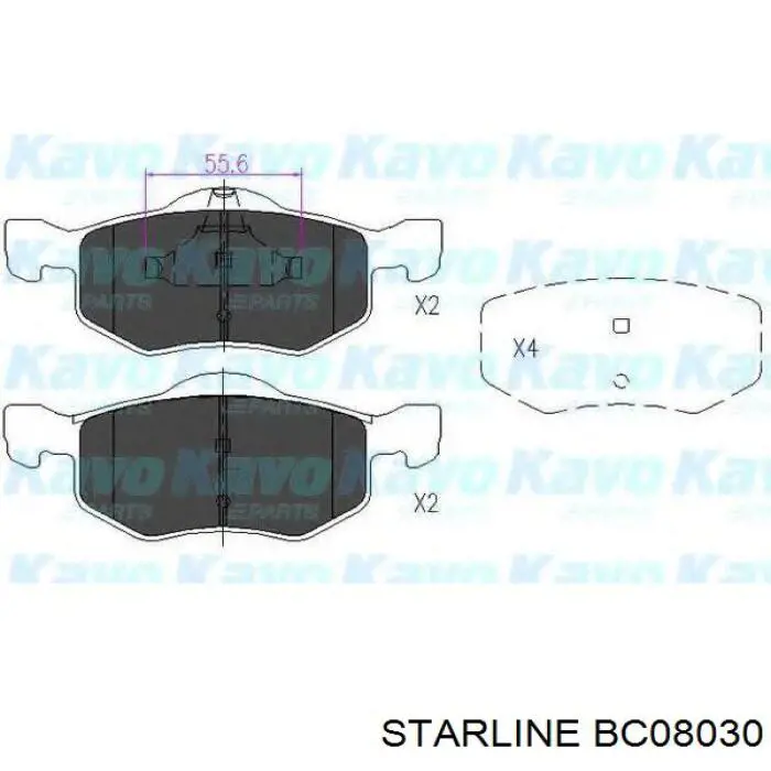 Колодки гальмові задні, барабанні Starline BC08030 ціна, від 23.72 USD