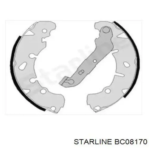BC08170 Starline колодки гальмові задні, барабанні