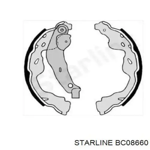 Колодки гальмові задні, барабанні Starline BC08660 ціна, від 18.07 USD