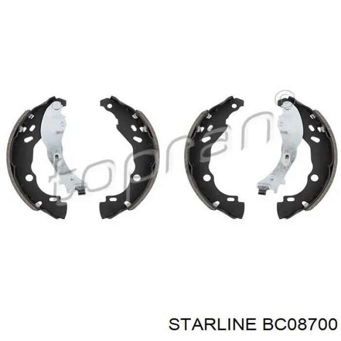 BC08700 Starline Колодки гальмівні задні, барабанні