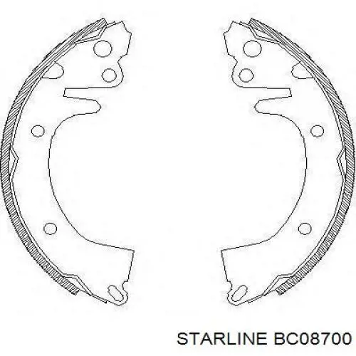 Колодки гальмові задні, барабанні Starline BC08700 ціна, від 20.89 USD