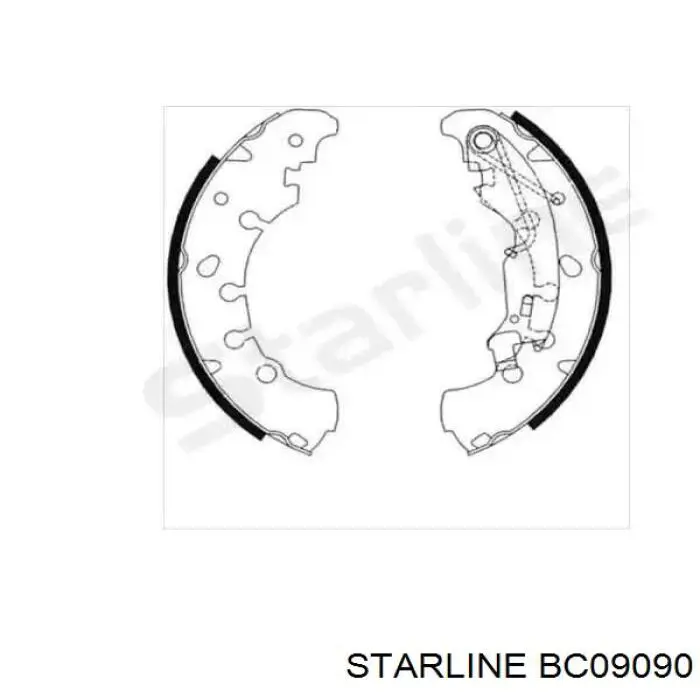 Колодки гальмові задні, барабанні Starline BC09090 ціна, від 19.34 USD