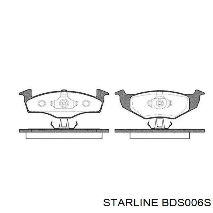 Гальмівні колодки Starline BDS006S ціна, від 13.67 USD