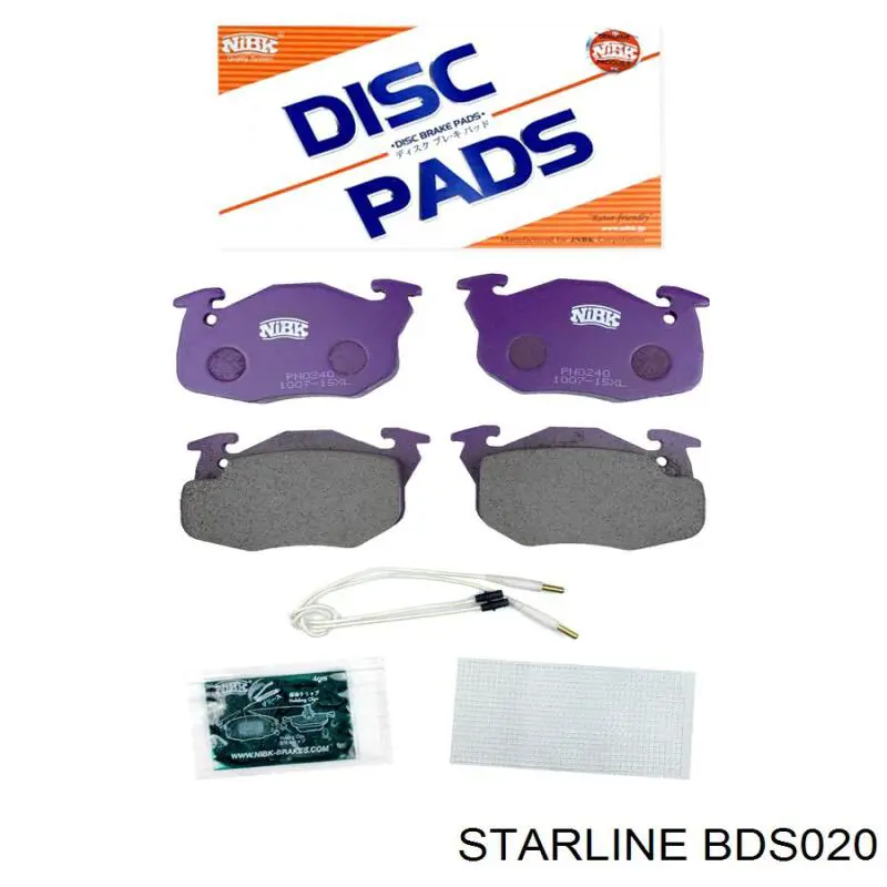 BDS020 Starline Передні гальмівні колодки