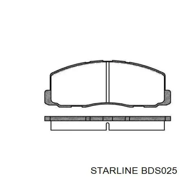 BDS025 Starline Передні гальмівні колодки