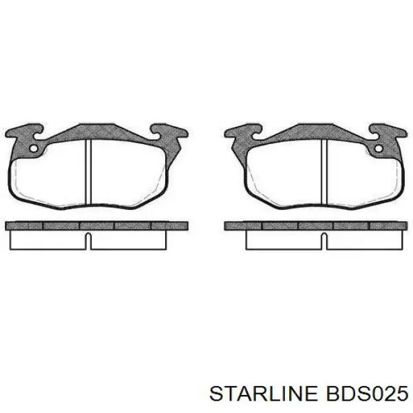 Передні тормозні колодки BDS025 Starline