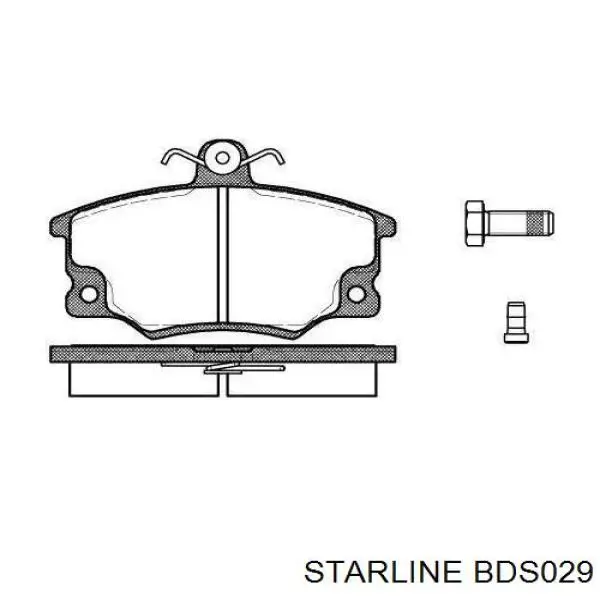 BDS029 Starline Передні гальмівні колодки