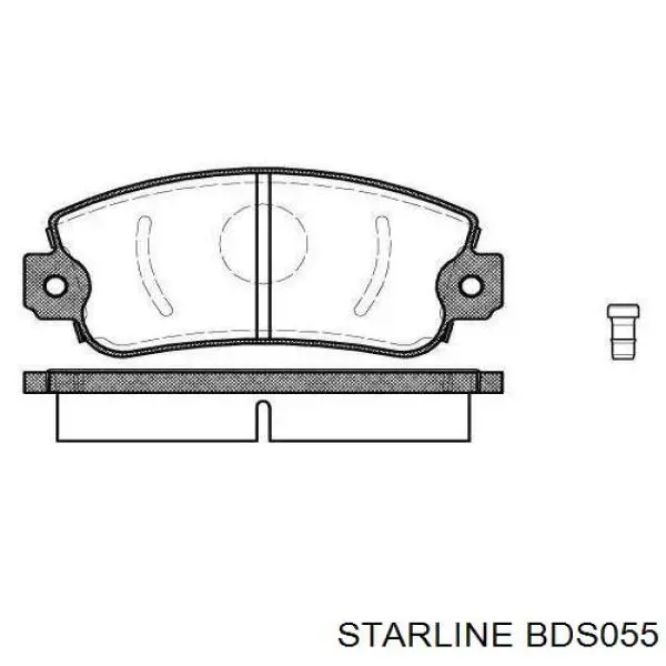 BDS055 Starline колодки гальмові задні, дискові