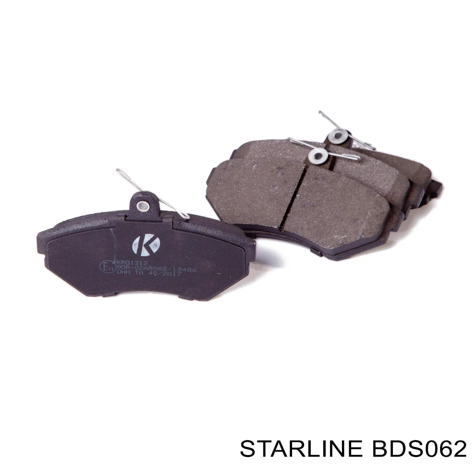 BDS062 Starline колодки гальмівні передні, дискові
