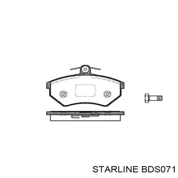 Гальмівні колодки Starline BDS071 ціна, від 15.59 USD